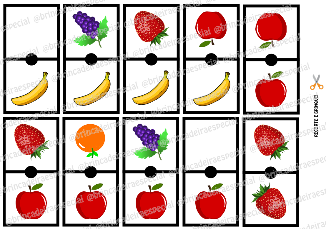 Dominó das Frutas [em PDF] – Loja Brincadeira Especial